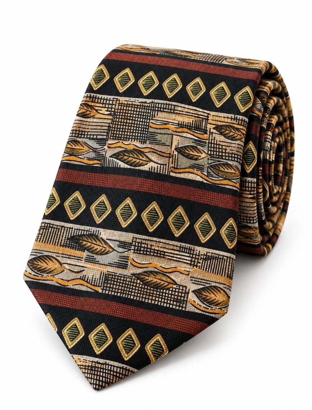 Vintage Robert Talbott Silk Tie Esquire Shop USA Geometric Abstract 59”